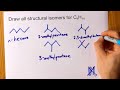 Draw all Structural Isomers of C6H14 (hexane)