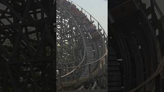 Beest Wooden Rollercoaster In The Midwest  The Outlaw!Adventureland Resort. Altoona Iowa.