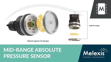 Fully integrated absolute pressure sensor for oil-filled modules