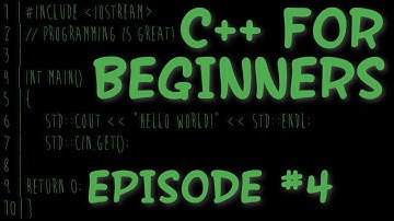 C++ For Beginners: Episode #4 - Variables