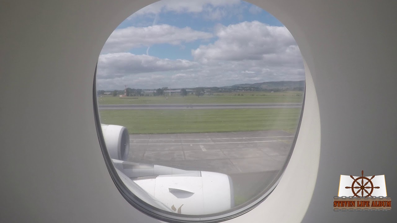 [4K] Emirates A380 from Glasgow to Taipei taking off and landing