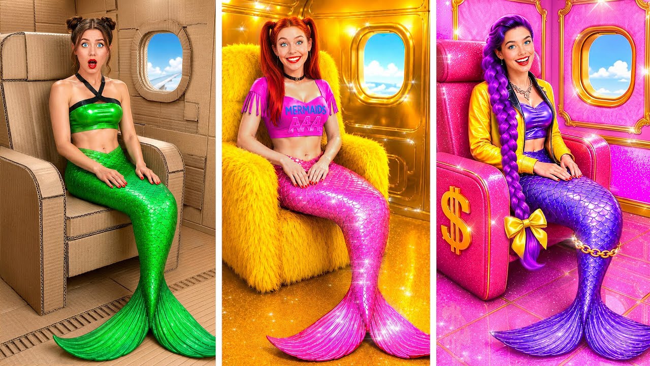 Rich vs Broke vs Giga Rich Mermaid | Awesome Creative Challenge by Multi DO Smile