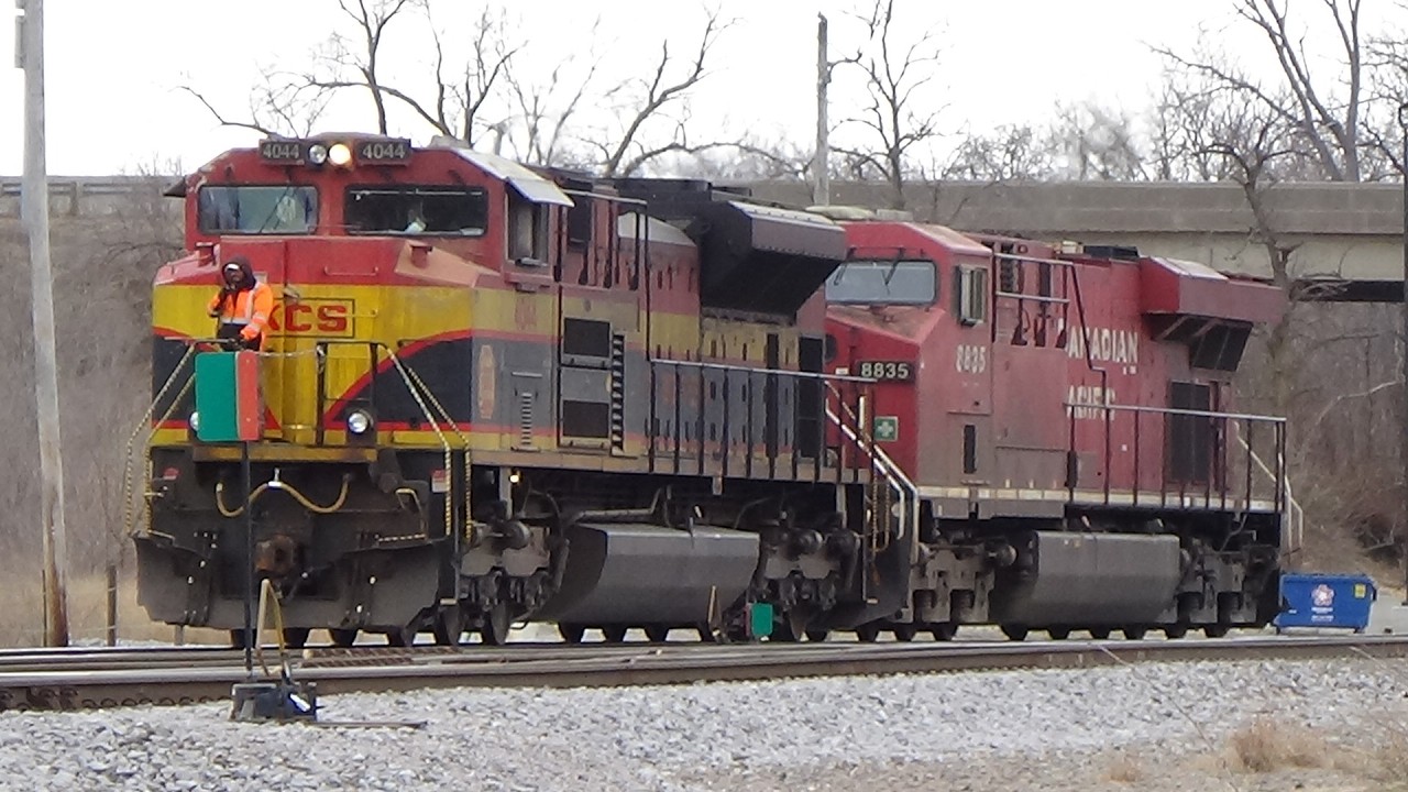 CPKC Nahant Yard south end switching and engine movements March 2, 2026