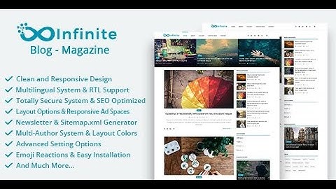 Infinite Blog & Magazine Script || Blog website PHP script || Php script Free download || pressfly