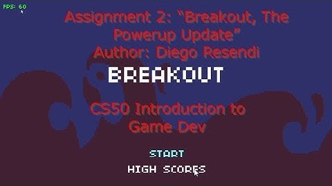 Assignment 2: “Breakout, The Powerup Update”