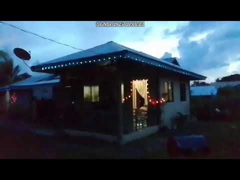 Christmas lights sa bahay kubo nila