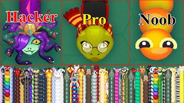 noob vs pro vs hacker epic snake.io gameplay #snakeio #snakelite #littlebigsnake