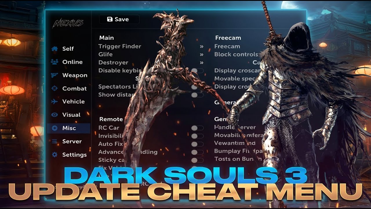 🛡️ Dark Souls 3 Cheat Menu | ESP + Auto Parry + No Death | UNDETECTED 💎