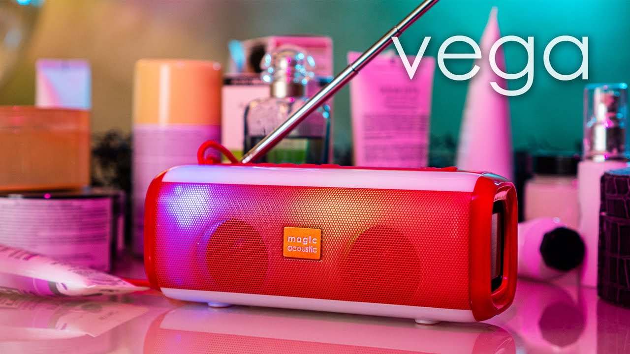 Портативная акустическая система со светомузыкой Magic Acoustic vega SK1014