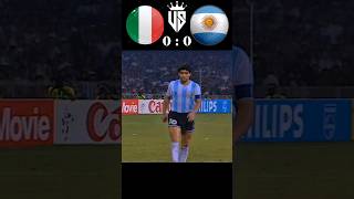 Italy vs. Argentina World Cup semi-final 1990 #youtubeshorts #football #shorts #ronaldo #messi