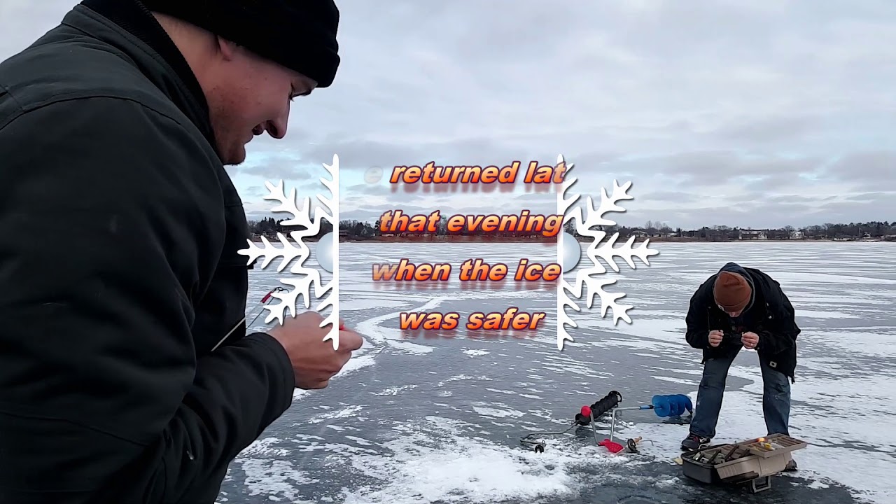 Ice Fishing For the First Time Need Advice Sunset Timelapse