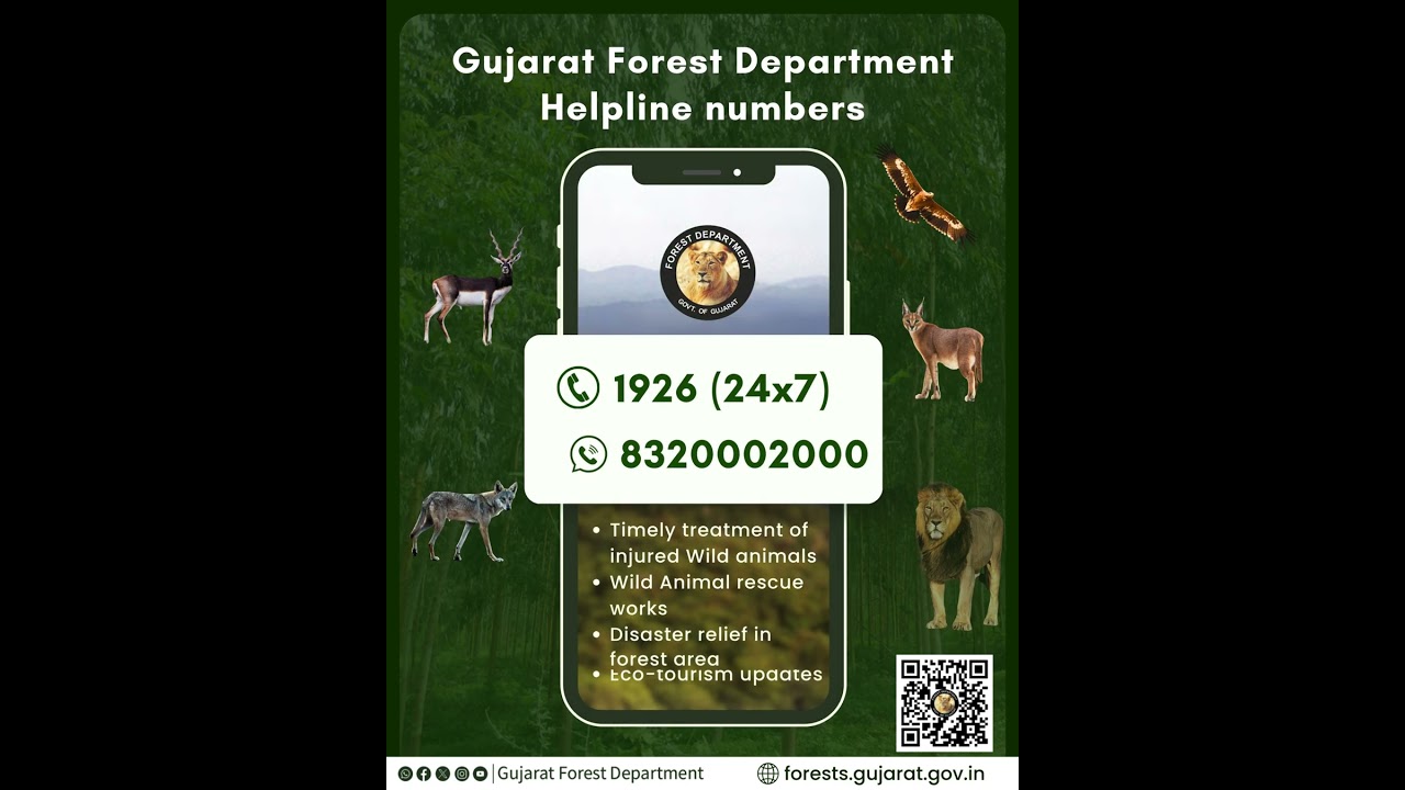 Gujarat Forest Help Line Number