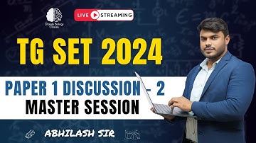 TG SET 2024 | Paper-2 Discussion  | Master Session by Chandra Sekhar Sir