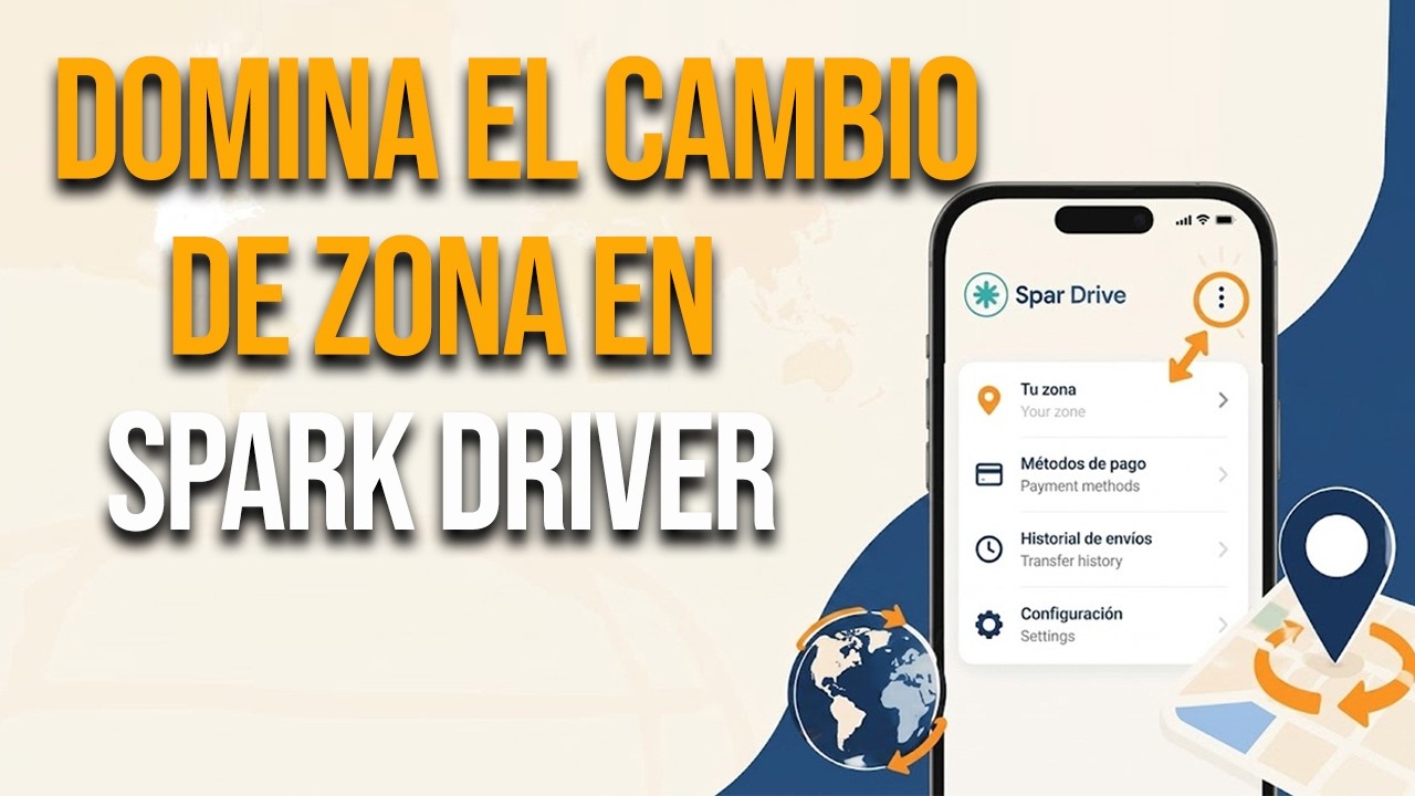 Cómo cambiar de zona en Spark Driver paso a paso