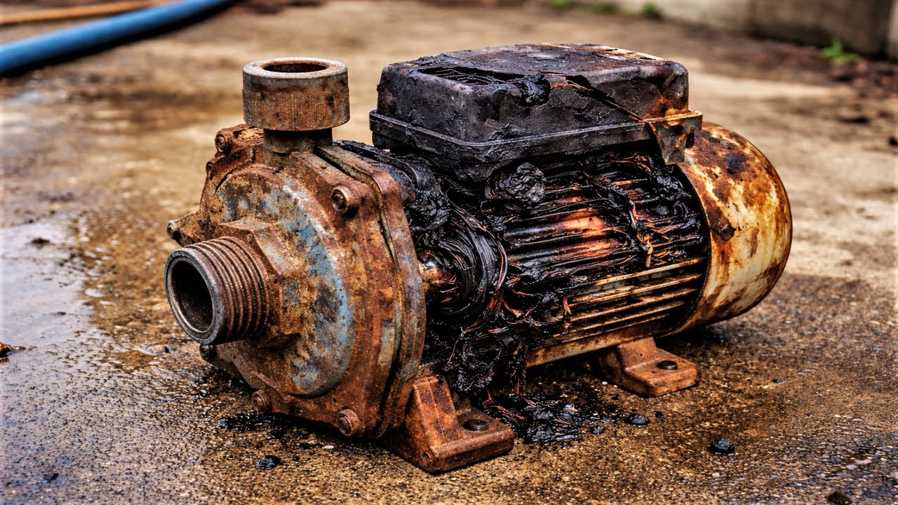 Restoring A Burnt Mini Water Pump To Serve Farmers Again: Practical Repair For Rural Use Needs Help!
