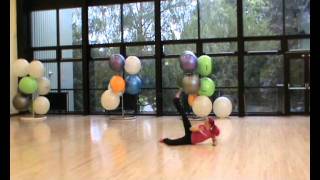 hoop tutorial   floor position throw hoop behind head and shoulder to foot catch