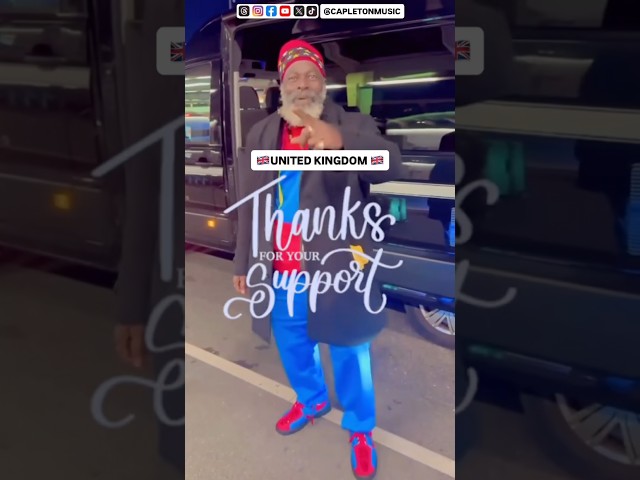 Capleton thanks fans for supporting Heights of Fire UK Tour O2 Academy Bristol, Birmingham, Brixton