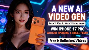 Generate UNLIMITED AI Videos & Win iPhone 17 Pro! (Sora 2, Veo 3, Wan 2.5)