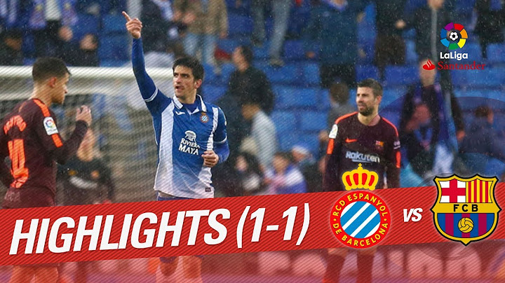 Highlights RCD Espanyol vs FC Barcelona (1-1)