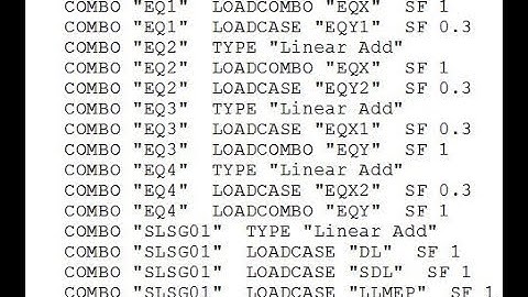 12  Correct the Load Combinations