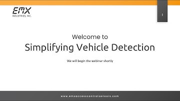 Simplifying Vehicle Detection | EMX Webinar