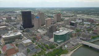 4K Drone Footage - Dayton, Ohio - Day Air Ballpark - RiverScape MertoPark