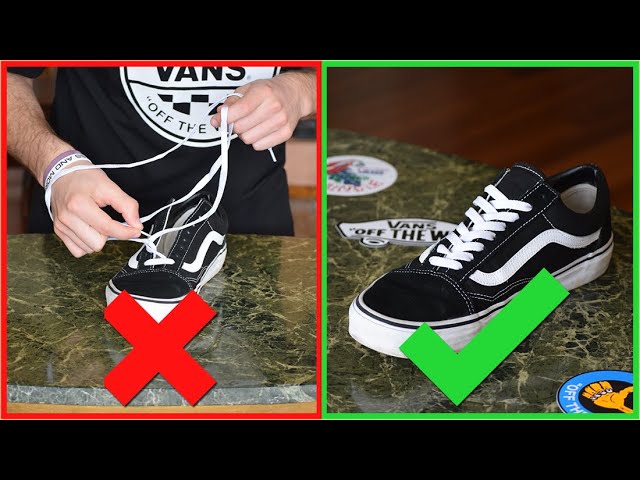 Stuhl Hektar Eis How To Tie Vans Sneakers Weizen Offen Auftakt | lupon ...