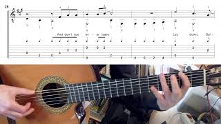 Lay Down Sally - Eric Clapton (Easy fingerstyle tutorial)