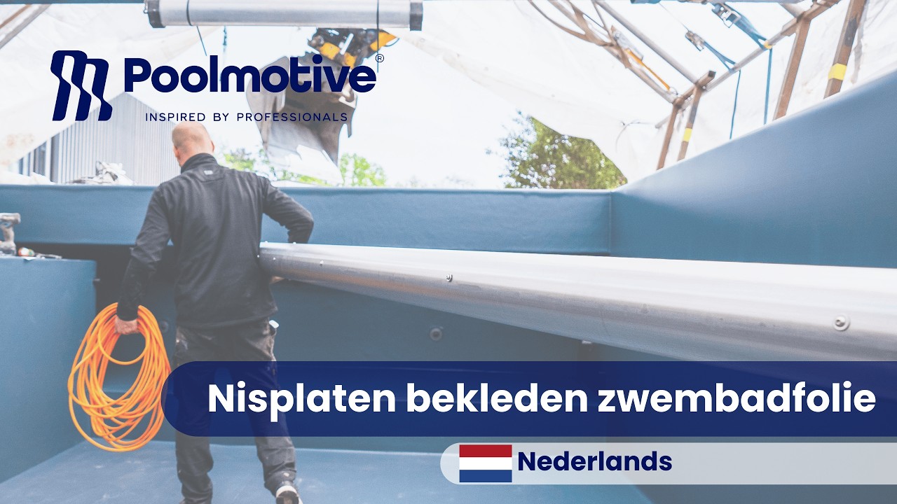 Nisplaten bekleden met zwembadfolie