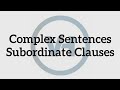 Miq  sertifikasiya  subordinate clauses composite sentences