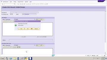 SAP MM Part 1 Source determination Section B Exercise Source determination without a Source list