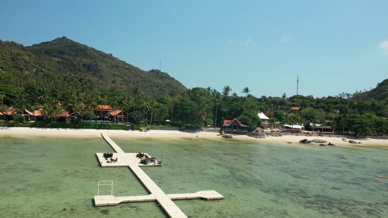 Lamai Beach North Drone Cruise Koh Samui, Thailand