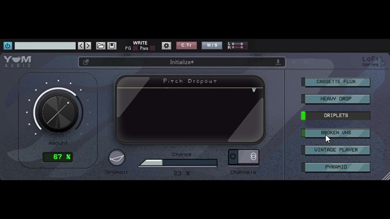 DTM・DAW YUM AUDIO LOFI-PITCH DROPOUT Yum Audio LoFi Pitch Dropout - Pitch Imperfection Generator – Alto