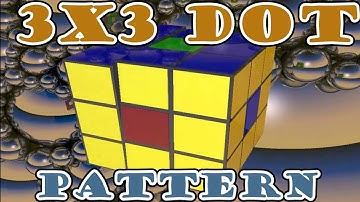 3X3 RUBIKS CUBE DOT PATTERN DONUT PATTERN TUTORIAL No Algorithms in 4K High Quality