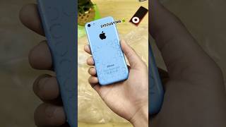 cleaning this NASTY $5 iphone 🤮🧼 | #iphone5c #retro #satisfying #thrifting #apple #trending