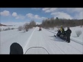 Buckle up! 3-Hour Snowmobile Ride in Québec, Canada 4K