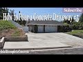 How to Pour a Concrete Driveway #5 DIY