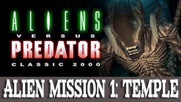 Aliens versus Predator Classic 2000 Walkthrough Alien 1 Temple (Gameplay/No Commentary)