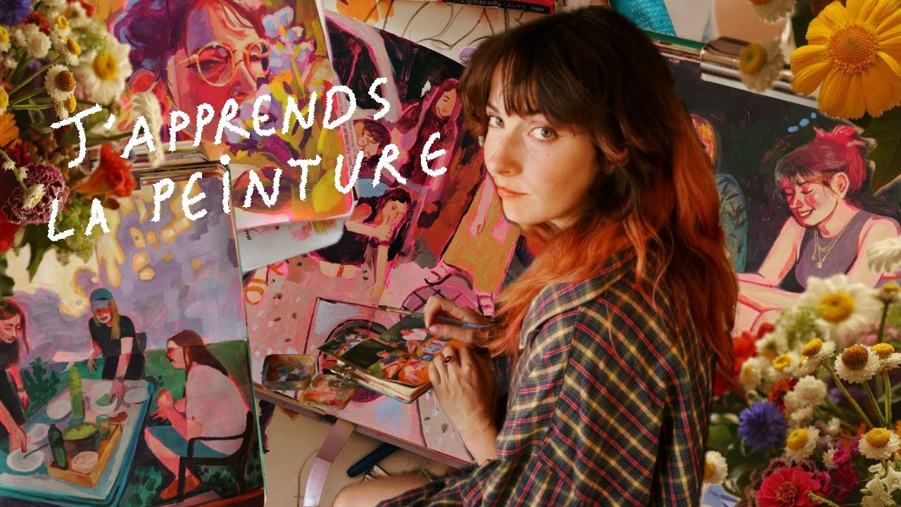 j'apprends encore la gouache...