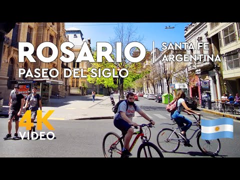 Paseo del Siglo | Rosario Argentina (4k Walking Tour)