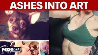 Pet owners mixing pets' ashes into tattoo ink for memorial