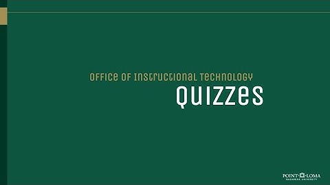 Creating a Quiz with Canvas Studio