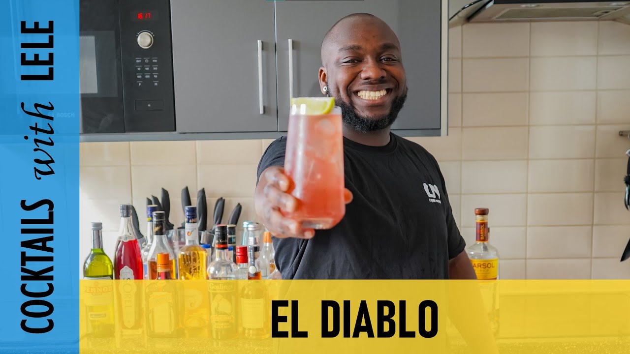 How to make an EL DIABLO COCKTAIL with LELE | COCKTAIL with TEQUILA