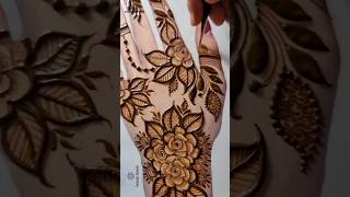 super easy stylish Back Hand floral Mehndi Design|simple Rose Henna Design|mehandi ka design|mehndi