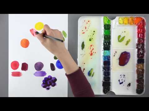 [수채화의 기초]  내가 원하는 색깔은 어떻게 만들까? 색감 만드는 방법