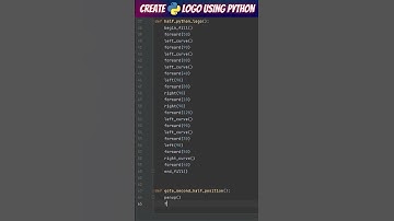 Draw Python Logo using Python Turtle #shorts #python #pythonturtle #pythonlogo #pythonshorts