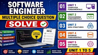 Software Engineer | Multiple Choice Question Solve First unit to Fifth Unit #softwareengineering