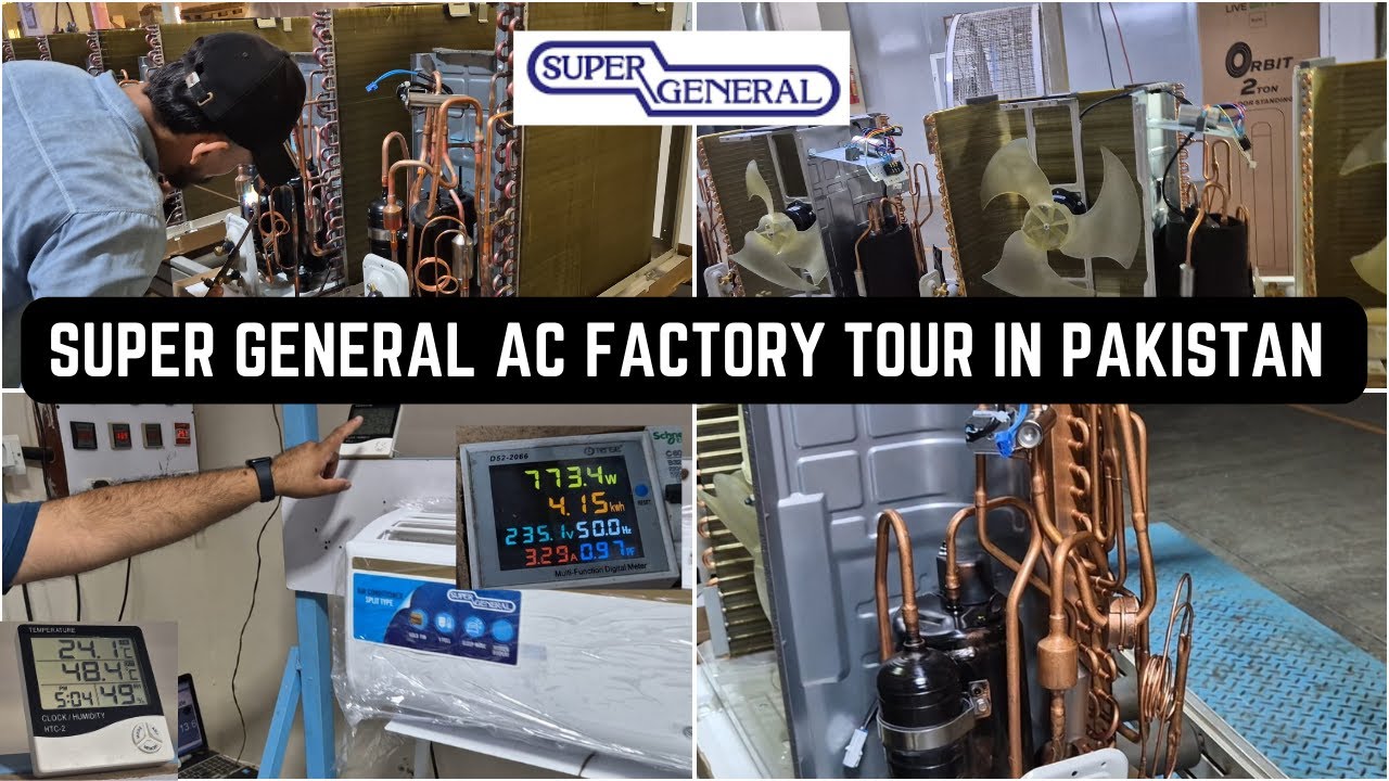 How Inverter AC Are Made in Pakistan | Super General AC Factory Tour ...