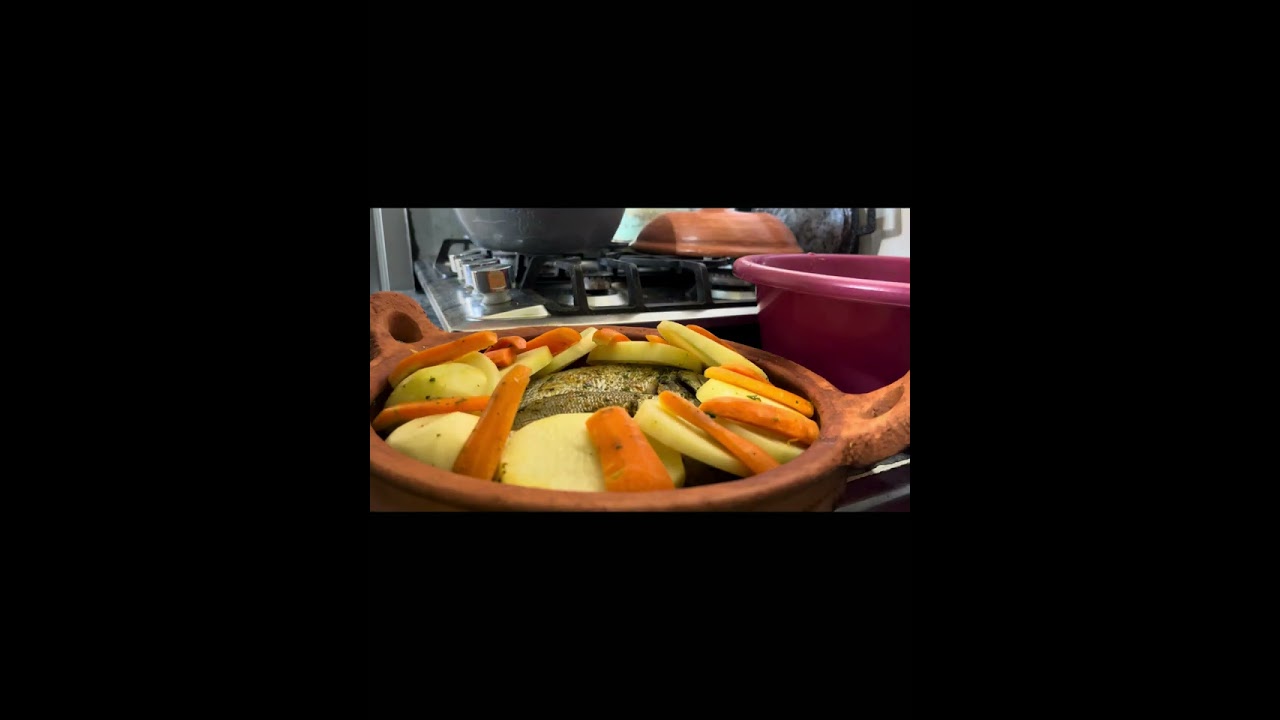   Tajin marocaine avec les poisson  طبخ #طجين  ب#سمك  الشرغو 