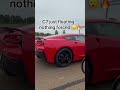 Red C7 Corvette cruising…